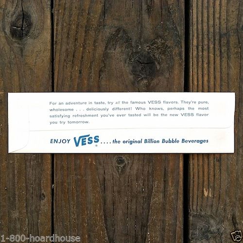 VESS Soda Mystery Cardboard Puzzle Toy 1950s