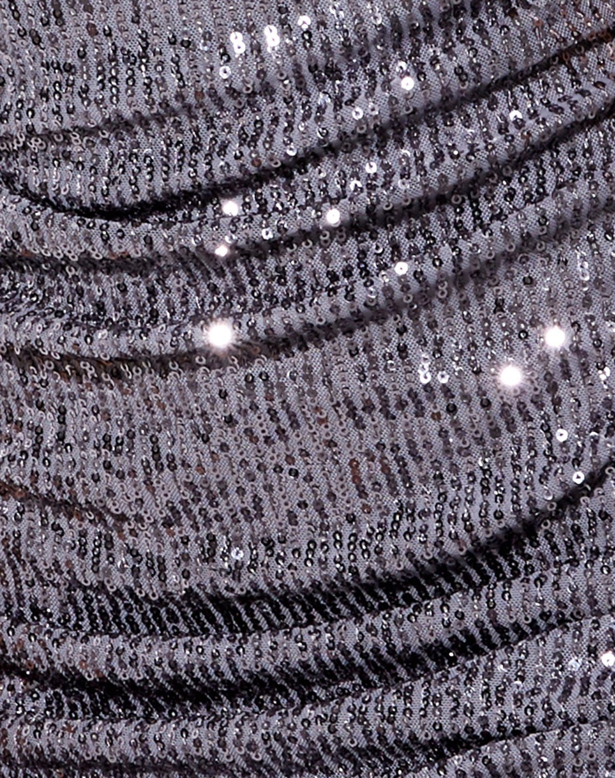 Ardilla Bodycon Dress in Drape Sequin Silver