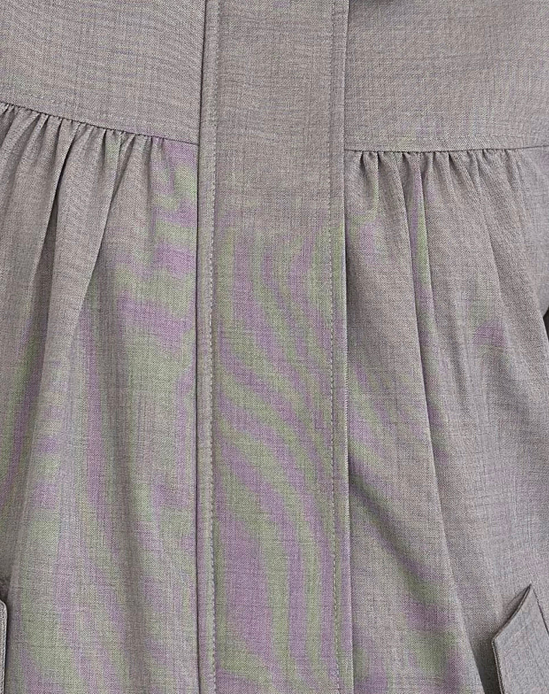 Cindari Collared Jacket in Grey