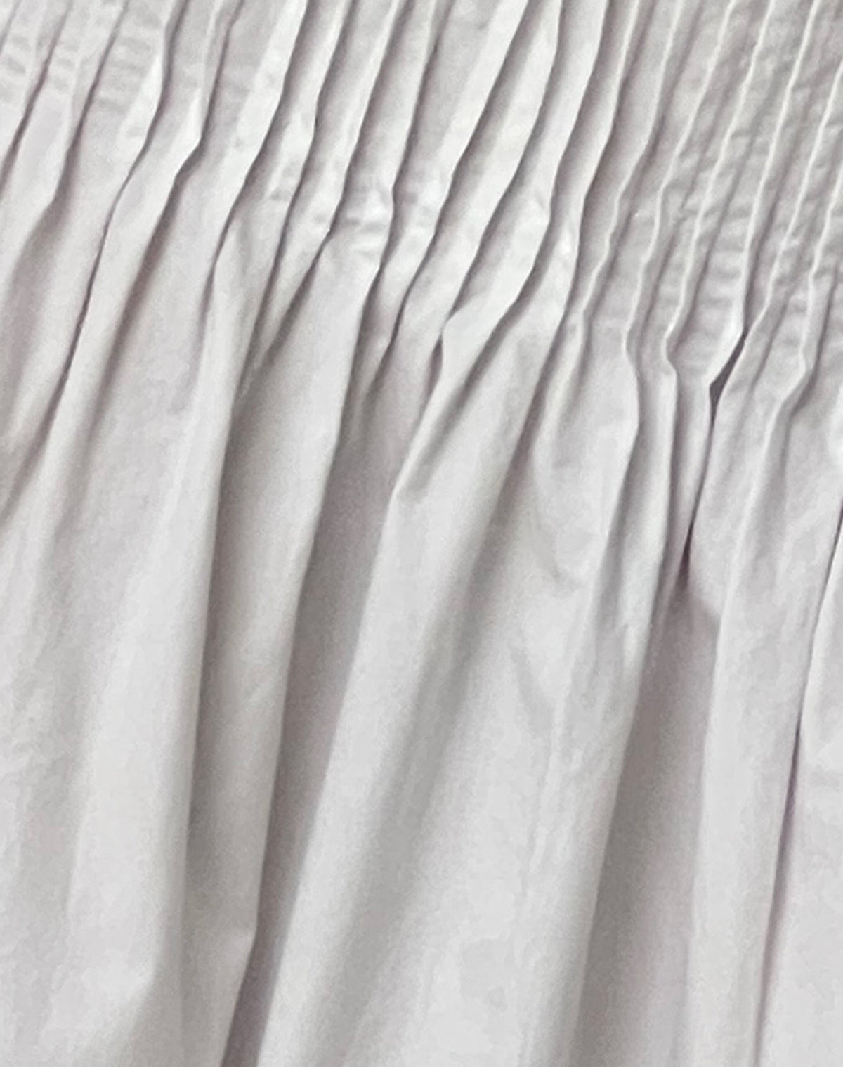 Asada Pleated Waist Midi Skirt in Poplin White