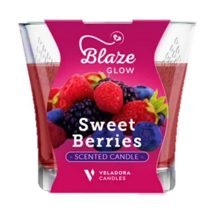 Wholesale Blaze Sweet Berries Scented Candle 3.5 oz - Fruity Aroma Available at Mexmax INC