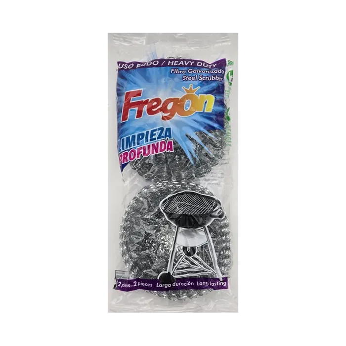 Wholesale Fregon Galvanized Steel Scrubber 2 pk - Heavy-Duty Cleaning Power at Mexmax INC