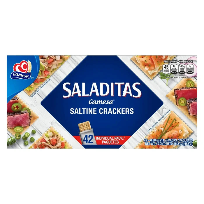 Wholesale Gamesa Saladitas 48ct: Crispy goodness at Mexmax INC. Ideal for snacking!