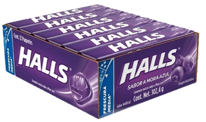 Wholesale Halls Blueberry Cough Drops- Mexmax INC Groceries