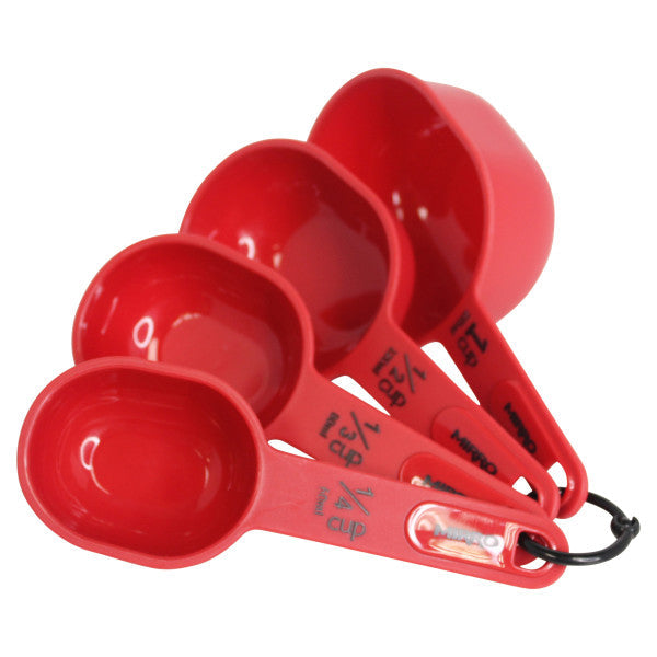 Mirro Measuring Cup Plastic (1/4, 1/3, 1/2, 1 cup) - 4 pc