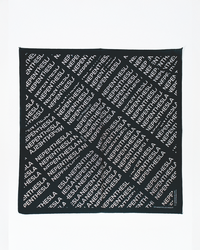 Nepenthes Los Angeles - Map Bandana - Black