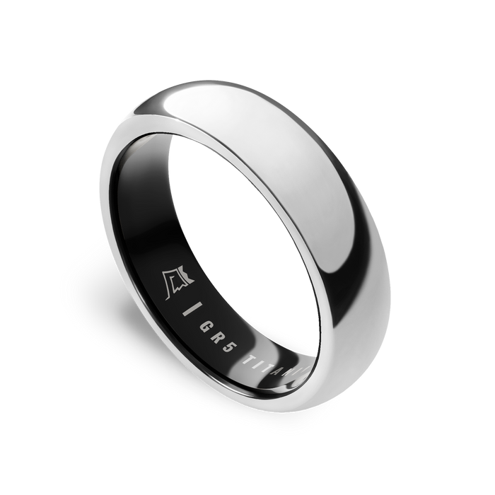 Platinum | Titanium / 7 / 6mm Rounded