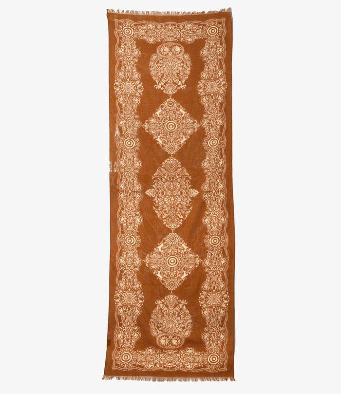 Stole - Brown - Cotton Gauze