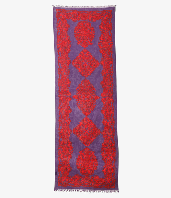 Stole - Purple - Cotton Gauze