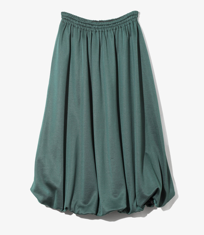 Women's Balloon Track Skirt - Dk.Green - Bright Jersey