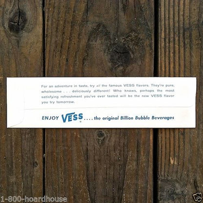 VESS Soda Mystery Cardboard Puzzle Toy 1950s