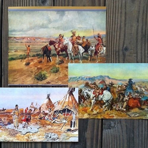CHARLES RUSSELL Western Art Prints 1930s