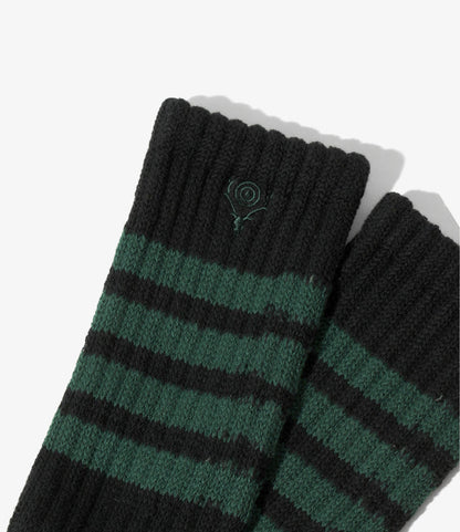 4 Lines Socks - Black