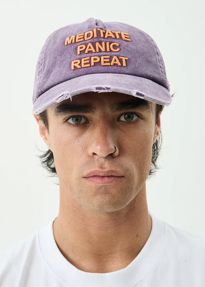 AFENDS Womens Loop State - 5 Panel Cap - Aubergine