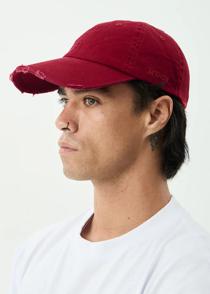 AFENDS Mens Genesis - Six Panel Cap - Vintage Ketchup