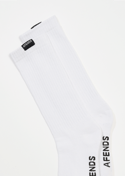 AFENDS Mens Everyday - Socks One Pack - White