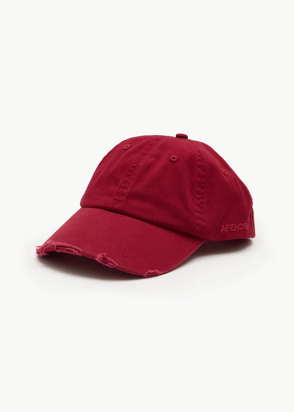 AFENDS Mens Genesis - Six Panel Cap - Vintage Ketchup