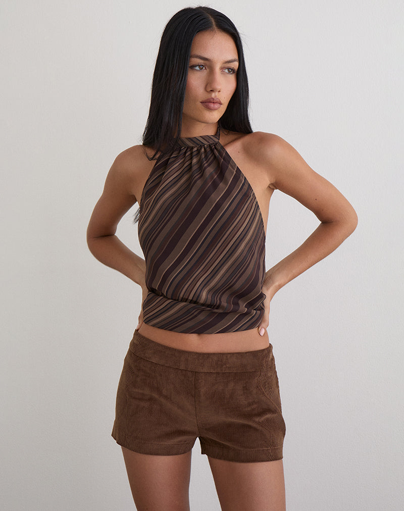 Blazira Short in Whale Cord Brown