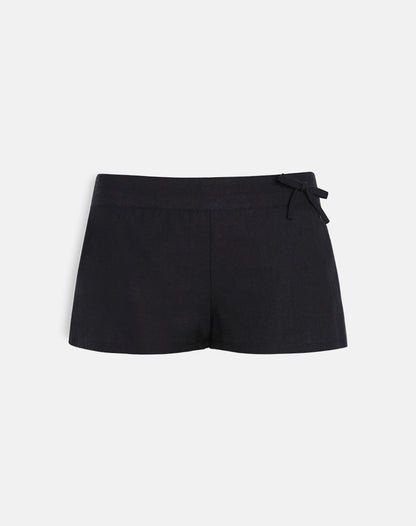 Blazy Tie Shorts in Black