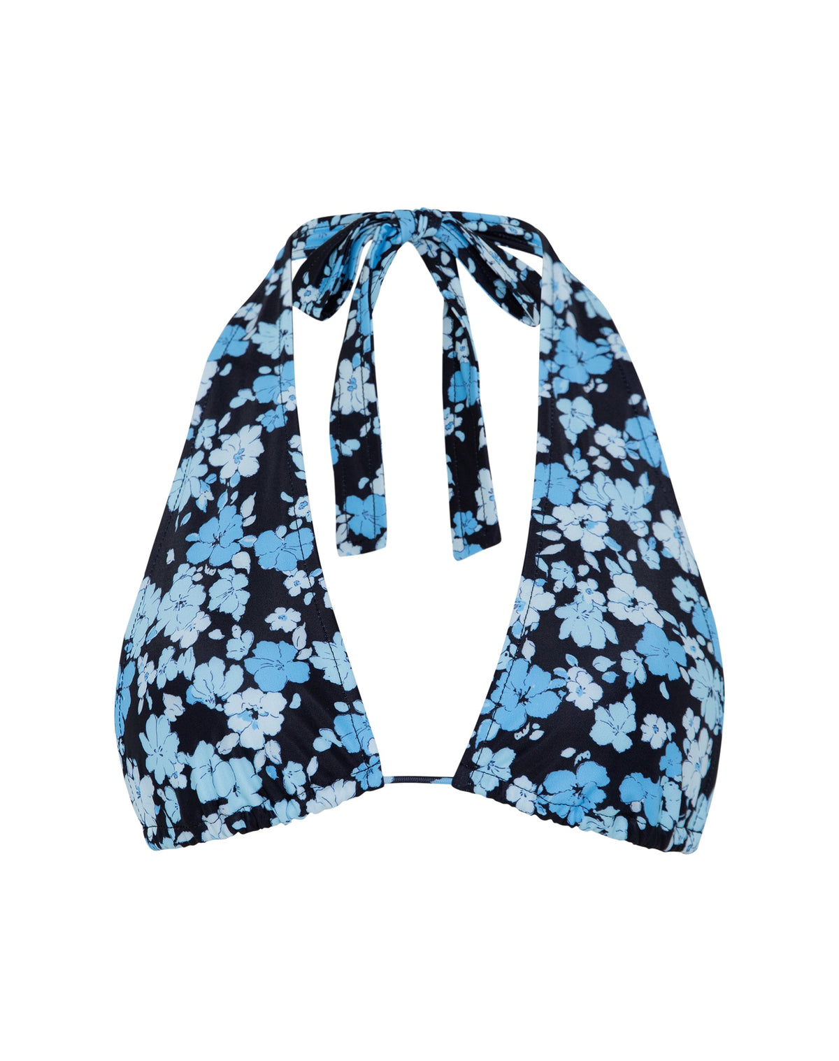 Cerry Bikini Top in Pastel Blue Floral