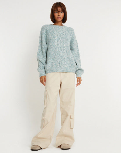 Chalih Jumper in Duck Green