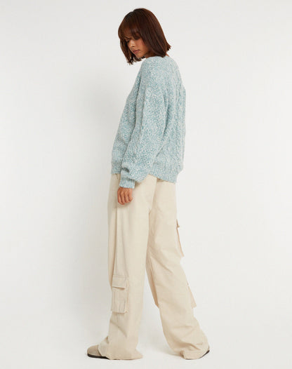 Chalih Jumper in Duck Green