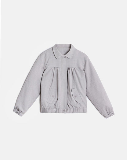 Cindari Collared Jacket in Grey