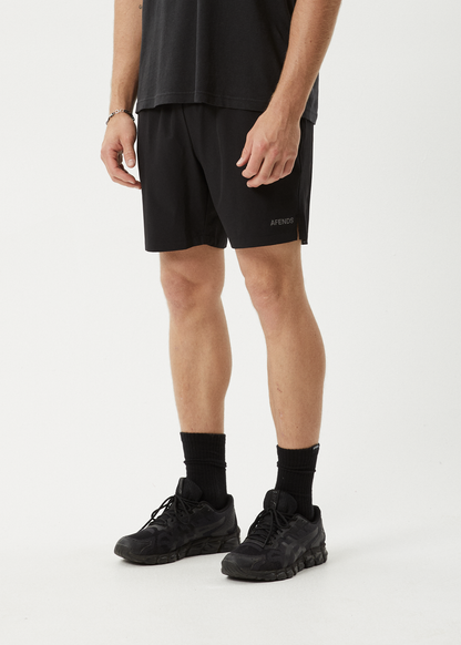 AFENDS Mens Kettle-Ish - Performance Short 18" - Black