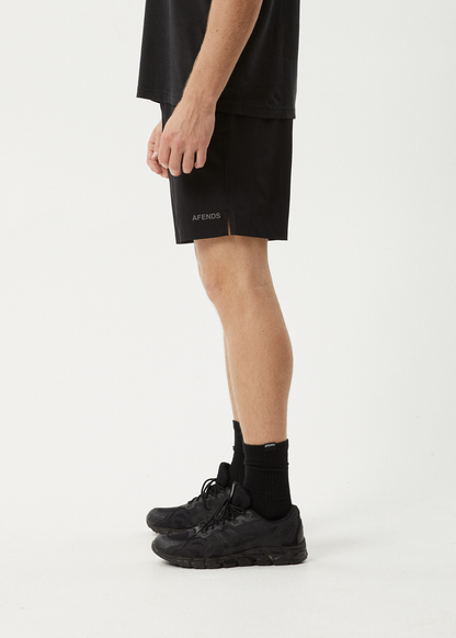 AFENDS Mens Kettle-Ish - Performance Short 18" - Black