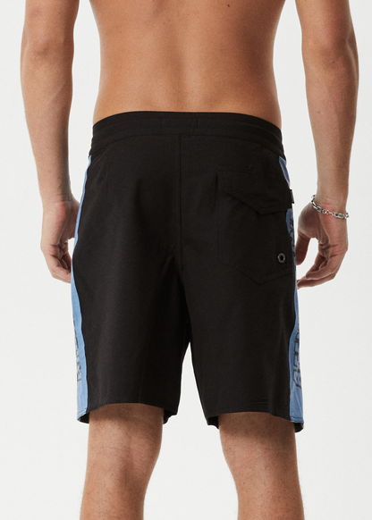 AFENDS Mens Tropics - Boardshort 18" - Black
