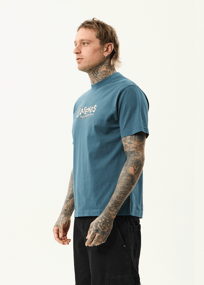 AFENDS Mens Huffenpuff - Retro Tee - Fuel