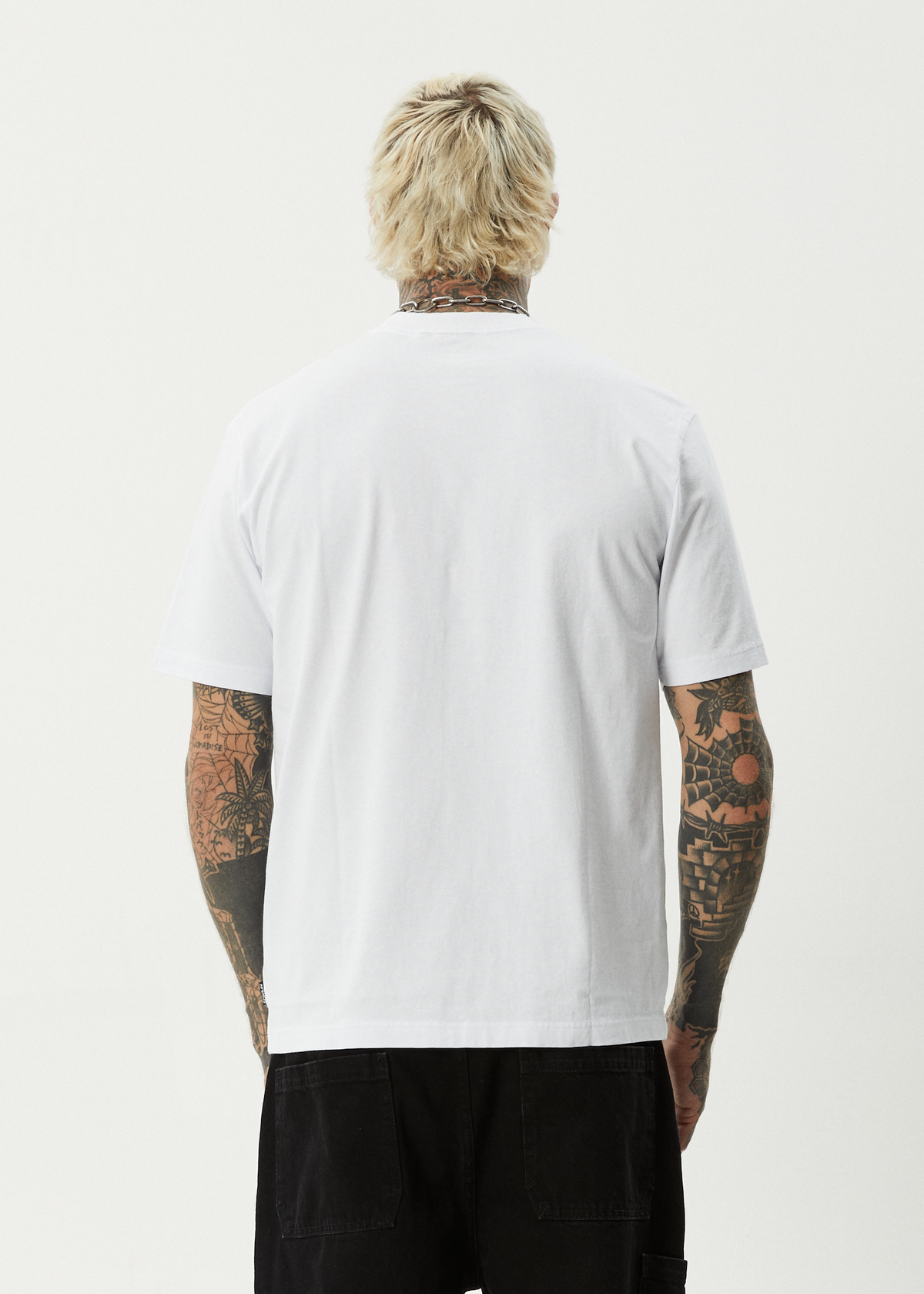 AFENDS Mens Huffenpuff - Retro Tee - White