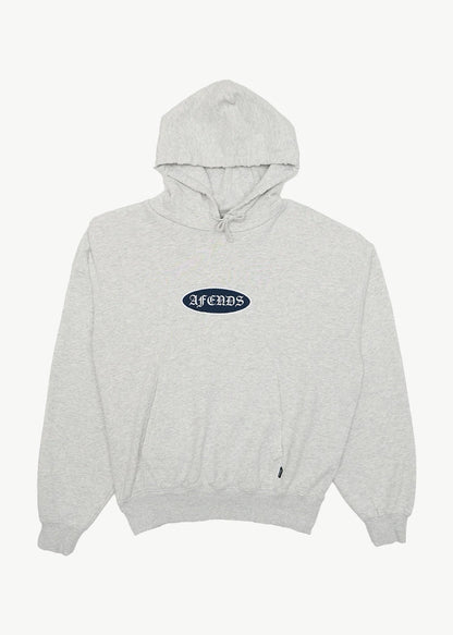 AFENDS Mens Supply - Pull On Hood - Grey Marle