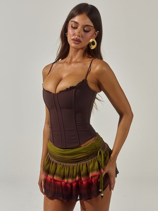 RUNAWAY THE LABEL Valerie Bustier Top