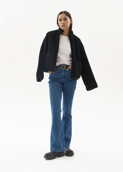 AFENDS Womens Cassidy - Bootcut Jean - Authentic Blue