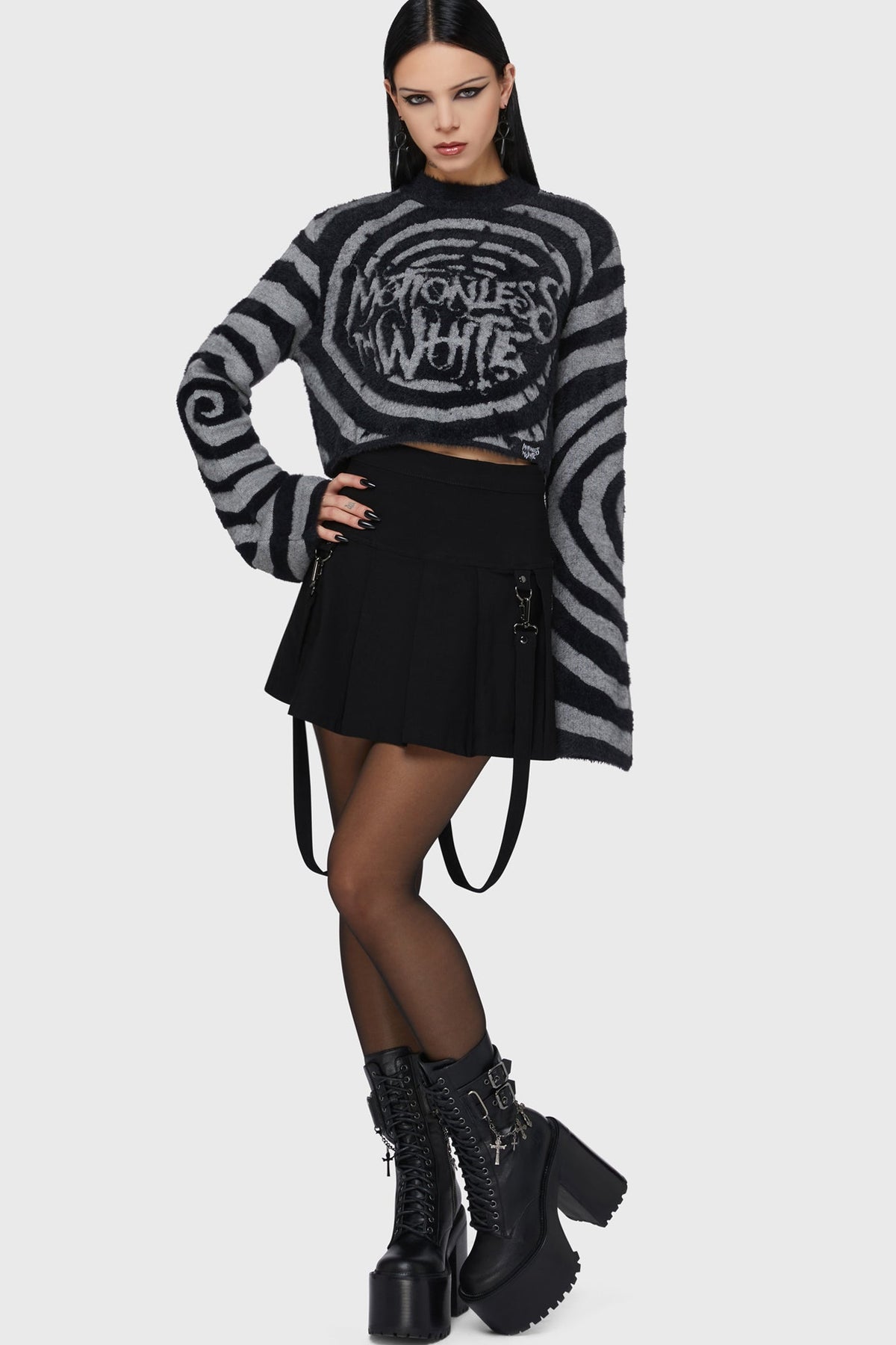 Voices Spiral Crop Sweater