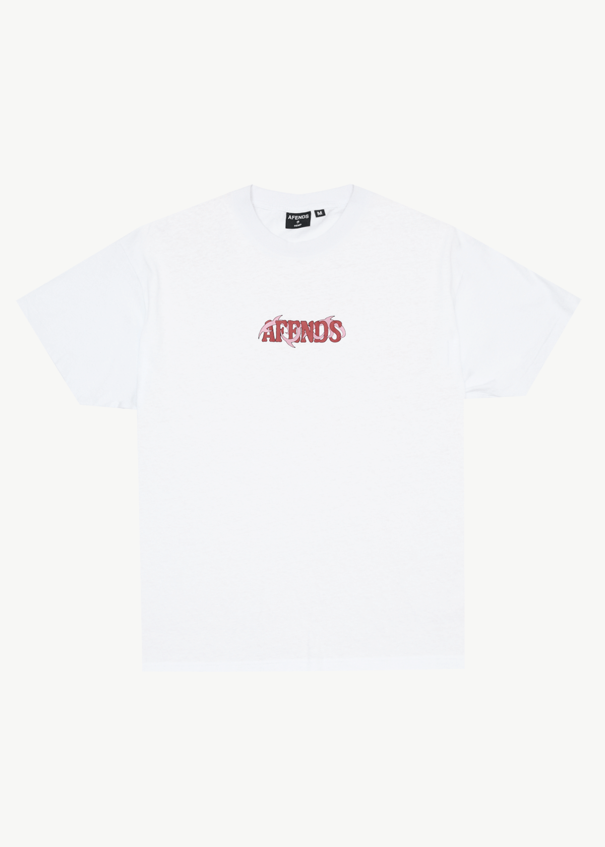 AFENDS Mens Waves - Boxy Tee - White