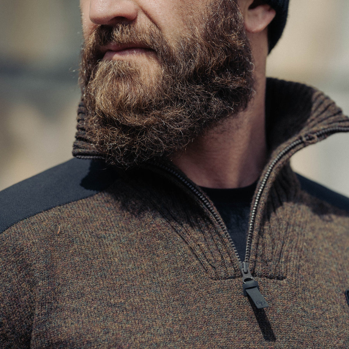 HERITECH FUNNEL NECK JUMPER