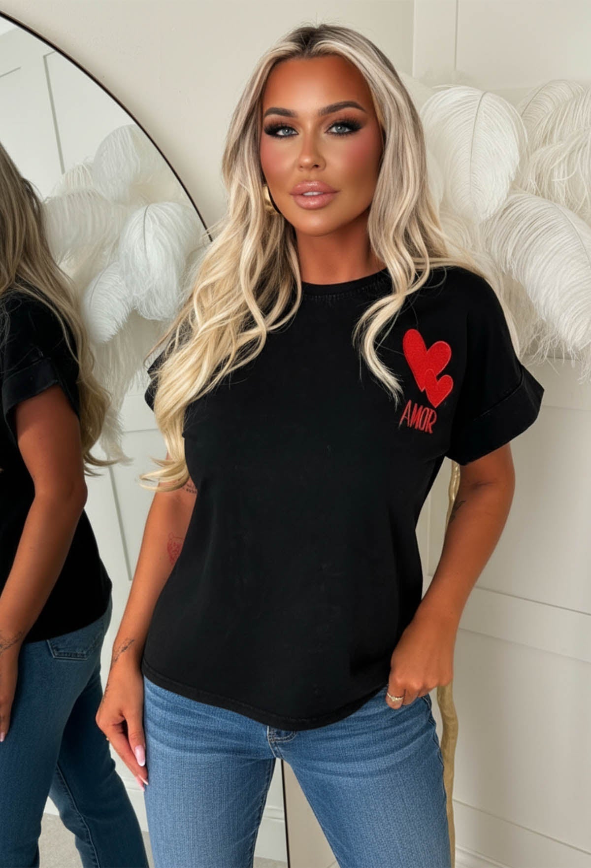 All About Love Charcoal Amor T-shirt