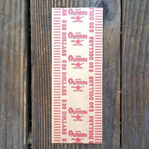 ALLADIN CASINO Silver Dollar Paper Rollers 1950s