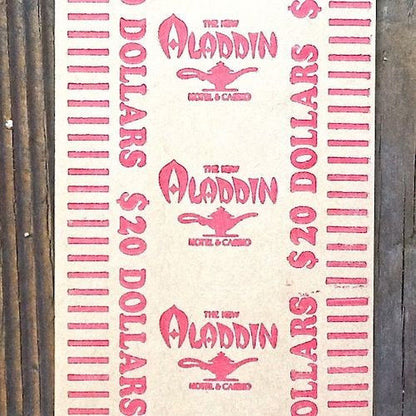 ALLADIN CASINO Silver Dollar Paper Rollers 1950s