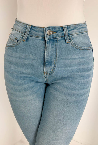 Amelie Light Blue Stretch Push Up Skinny Jeans