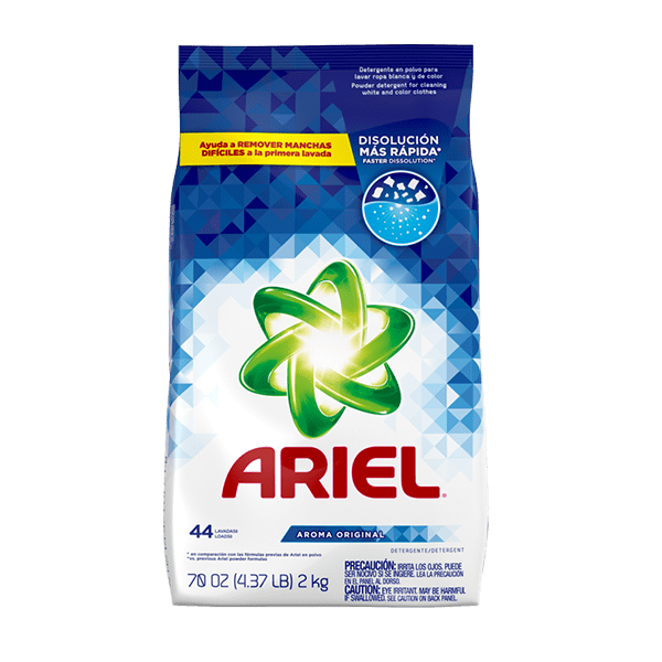 Wholesale Ariel Laundry Detergent Powder 44 LD. Trusted cleaning for modern Mexican households.