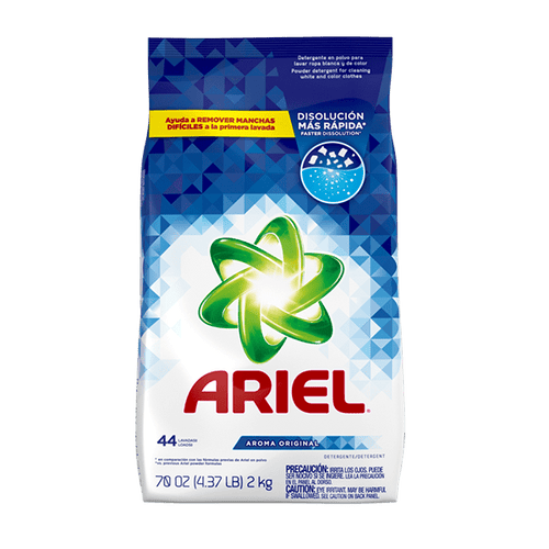 Wholesale Ariel Laundry Detergent Powder 44 LD. Trusted cleaning for modern Mexican households.