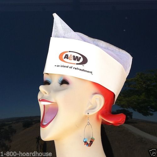 A&W ROOTBEER Soda Paper Jerk Hat 1950s