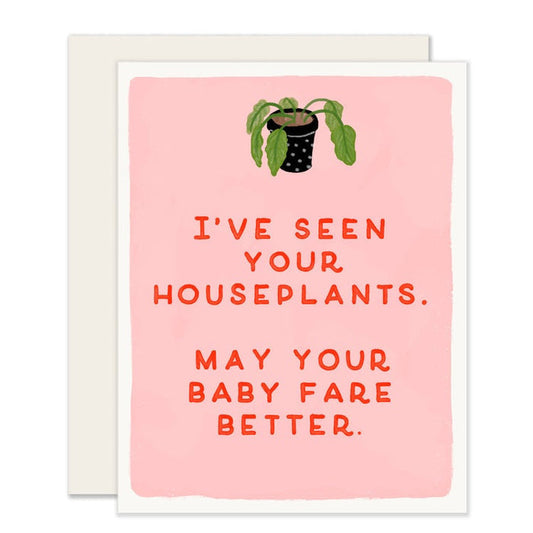 Babies and Houseplants Greeting Card