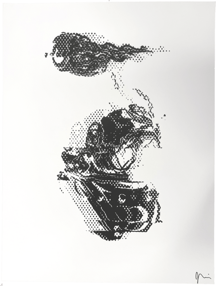 "Beyond the Sea" GL1TCH Serigraph (B on OW)