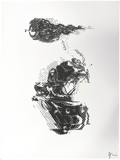 "Beyond the Sea" GL1TCH Serigraph (B on OW)