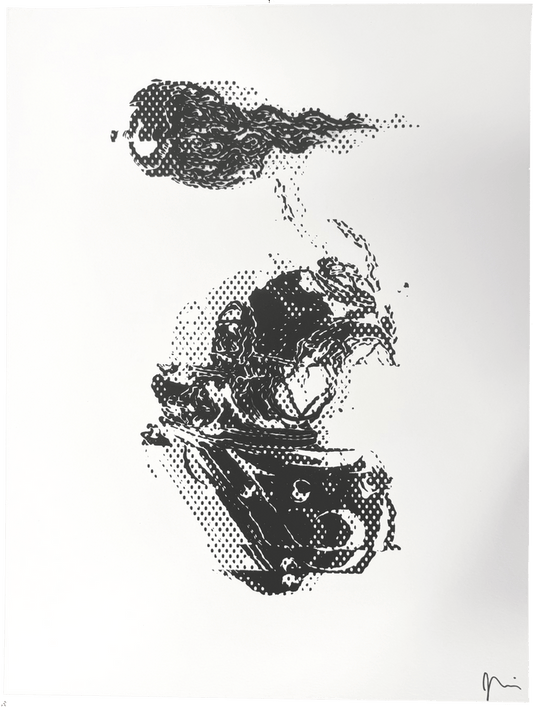 "Beyond the Sea" GL1TCH Serigraph (B on OW)