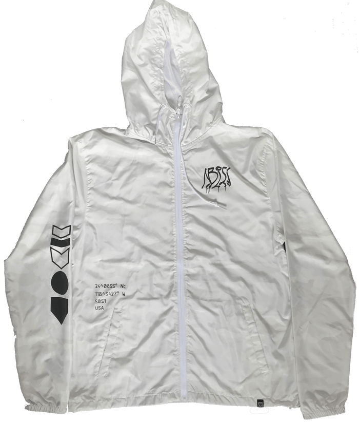 "Beyond the Sea" GL1TCH White Camo Windbreaker